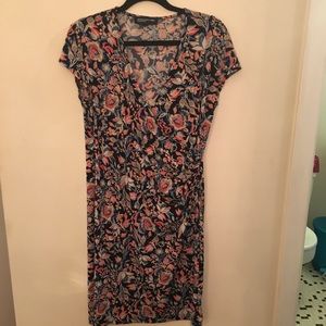 Floral wrap dress
